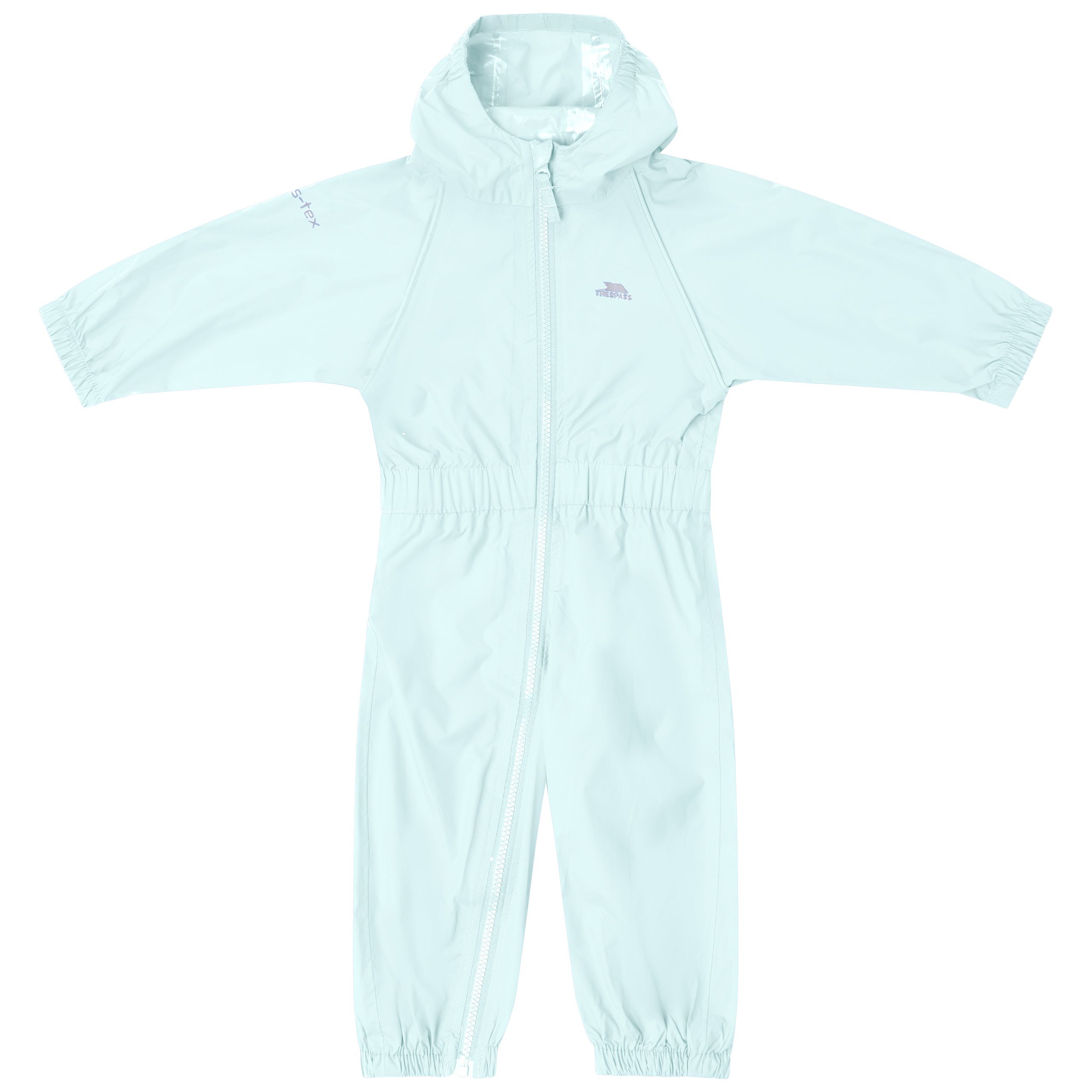 Trespass Unisex Kids Light Green Babies Rain Suit Button