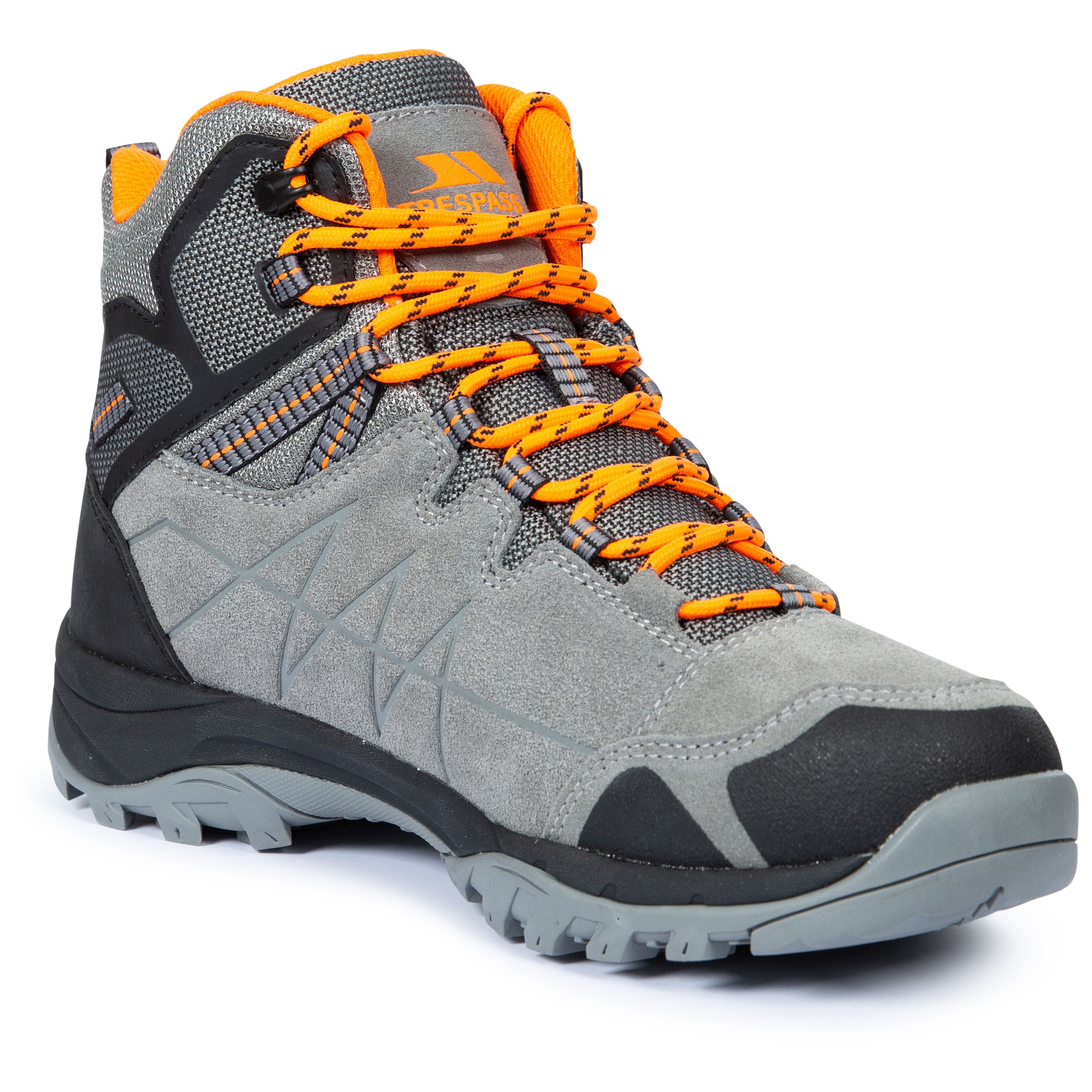 Trespass Men's Walking Boots Waterproof Breathable Caelan Grey Size 8