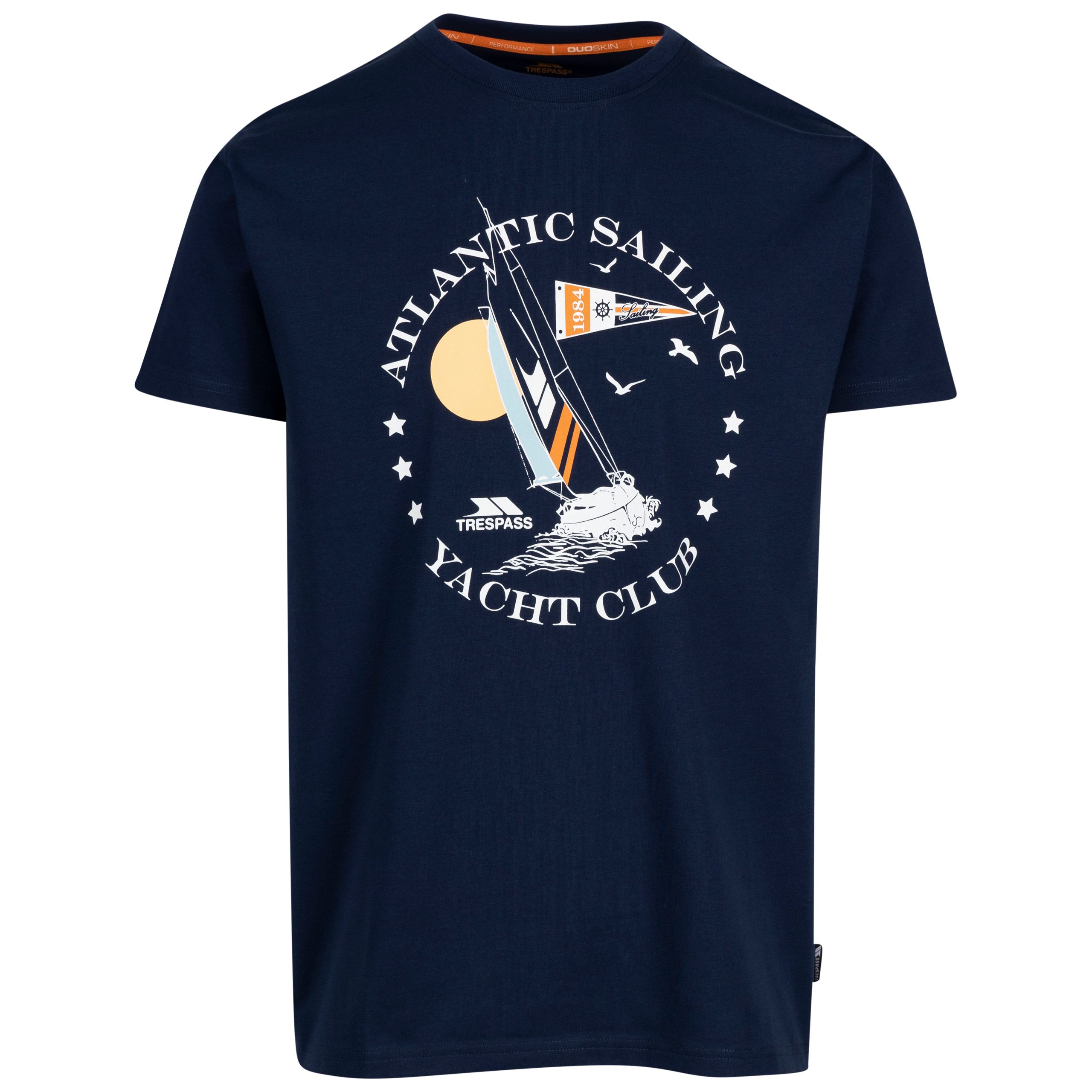 Trespass Men's Blue Casual Printed T-Shirt Cedarf