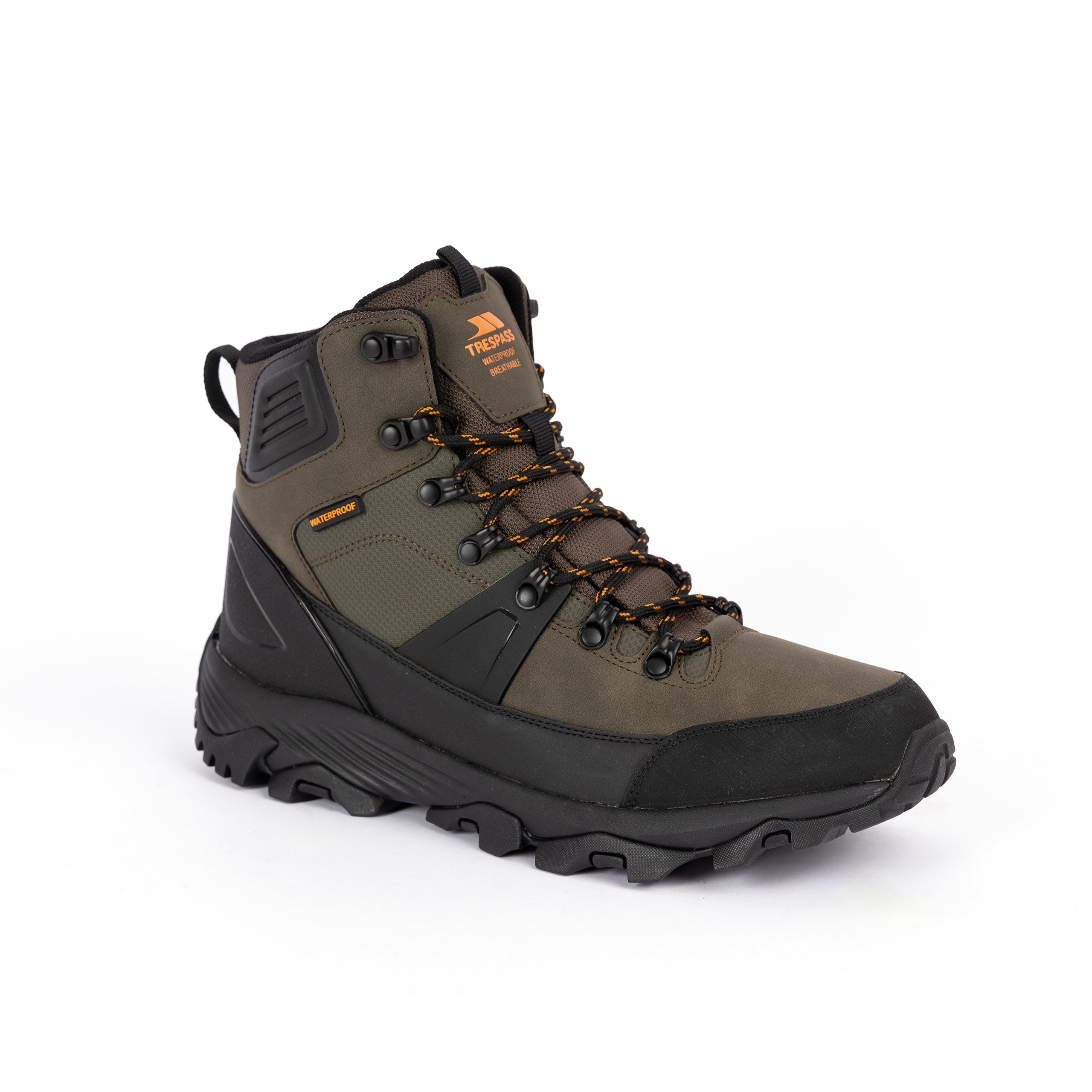 Trespass Men's Green Waterproof Walking Boots Conrad