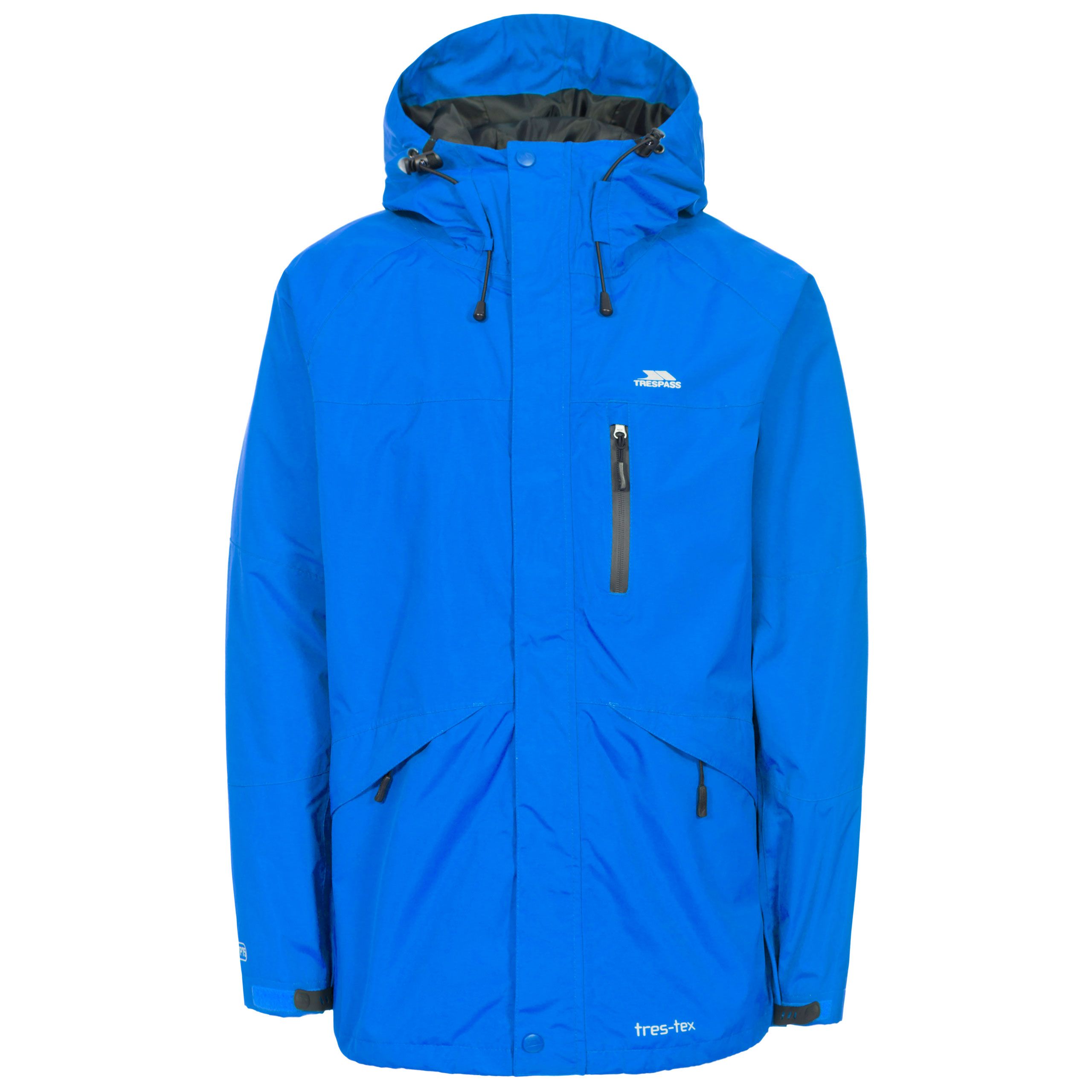 Trespass Men's Blue Waterproof Windproof Jacket Corvo