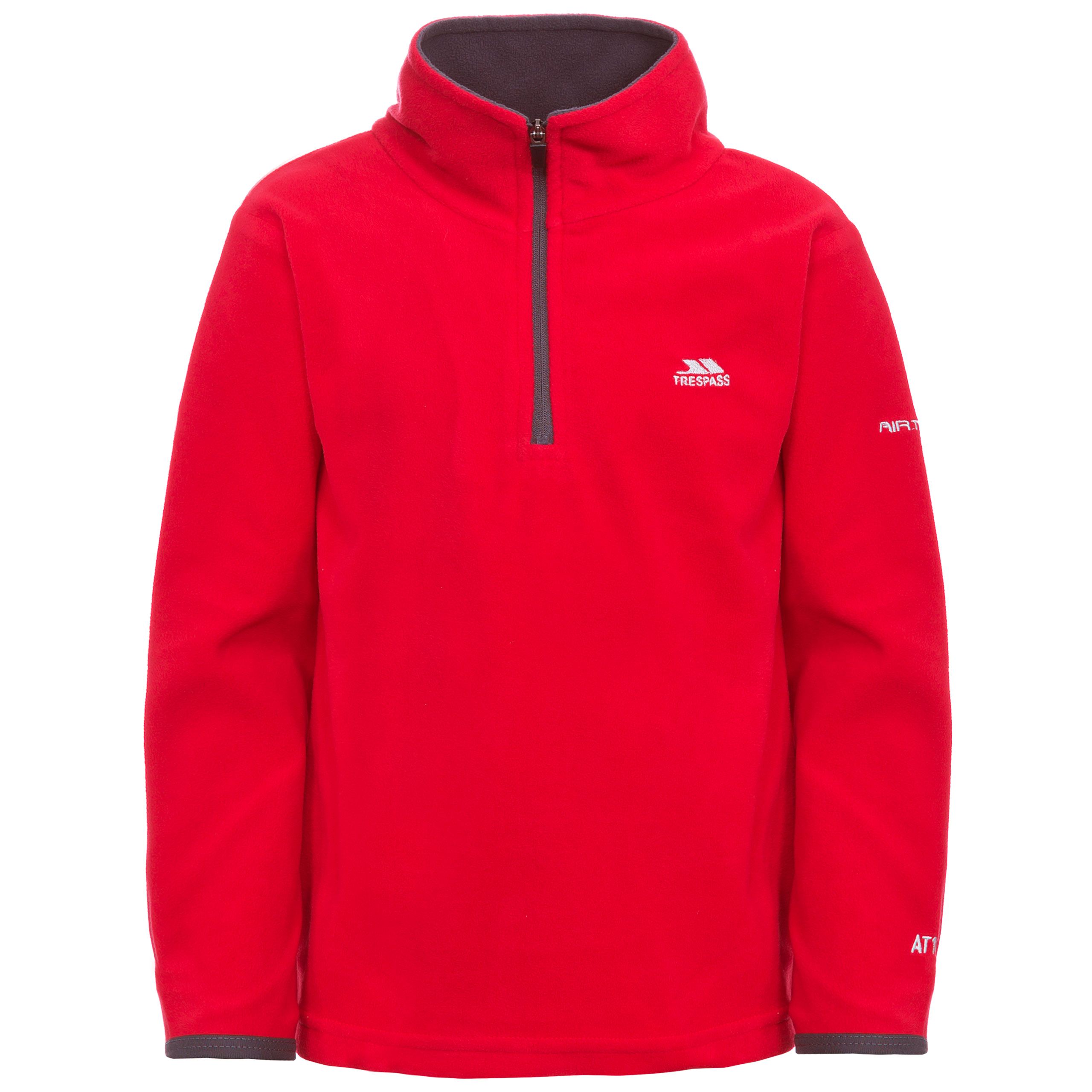 Trespass Boys Red Kids Microfleece Etto