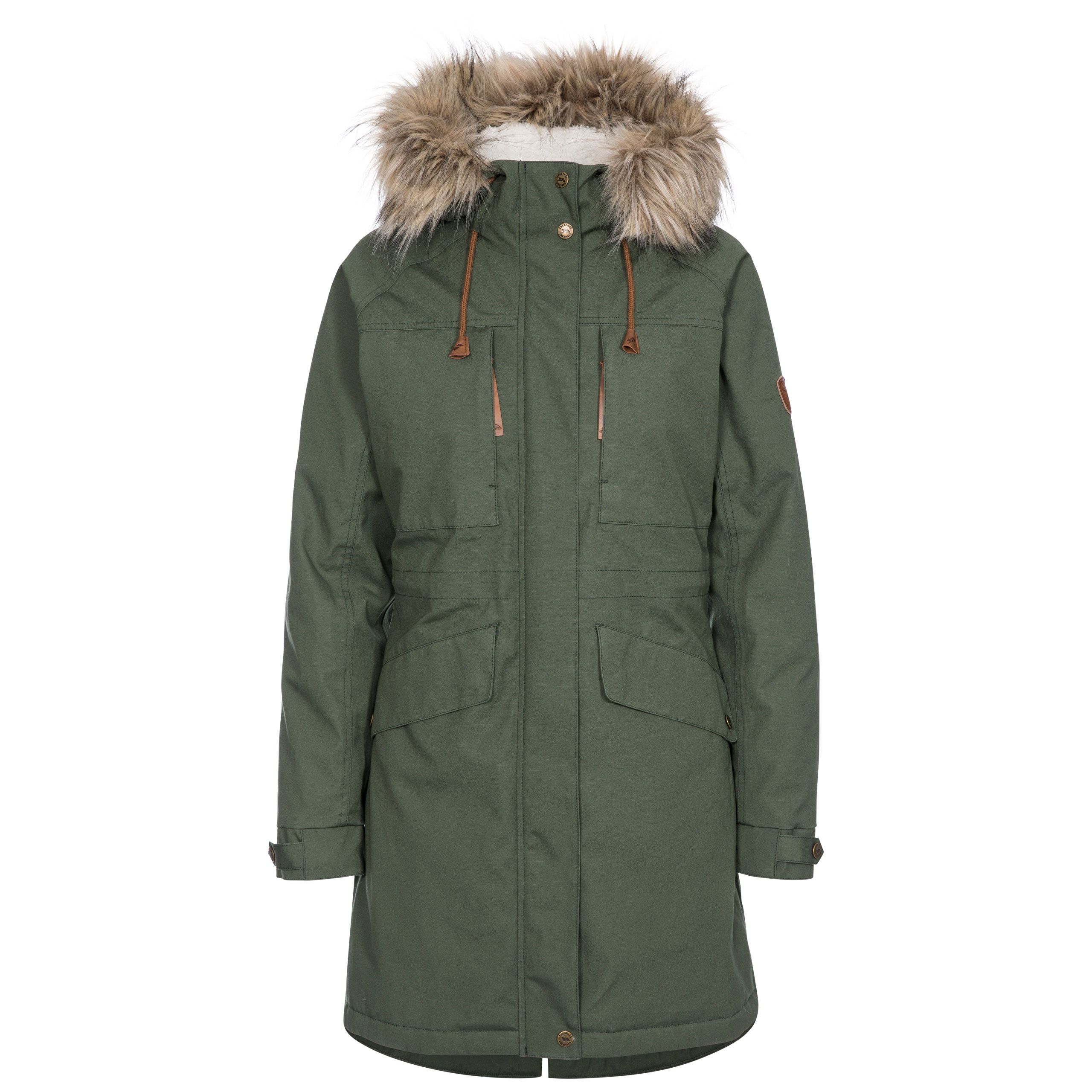 Trespass (18, Basil) Womens Waterproof Jacket Faithful - Image 2