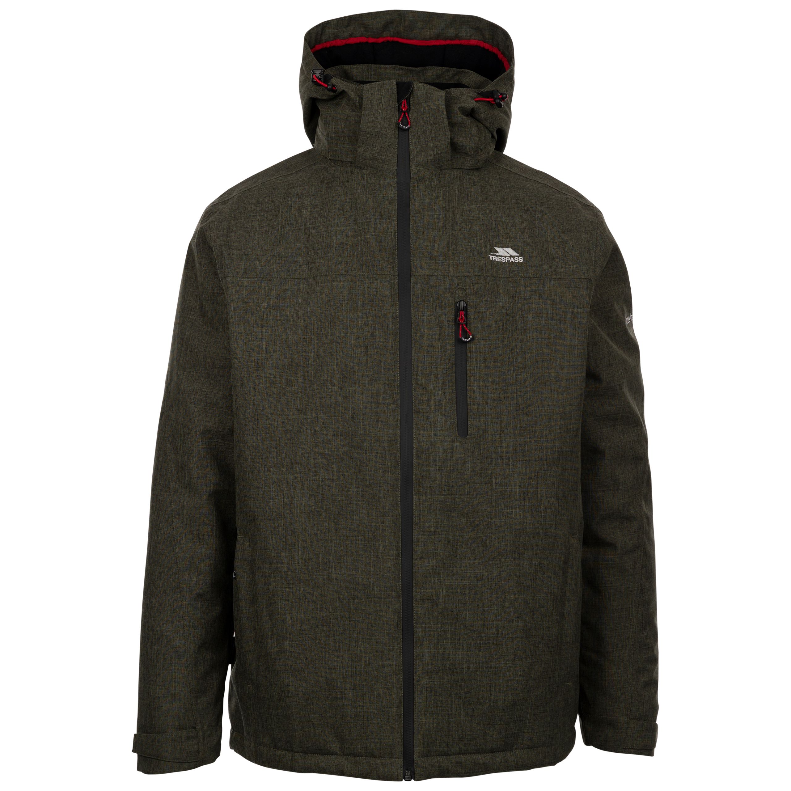 Trespass Men's Padded Waterproof Rain Jacket Fyfinn Green Xxxl