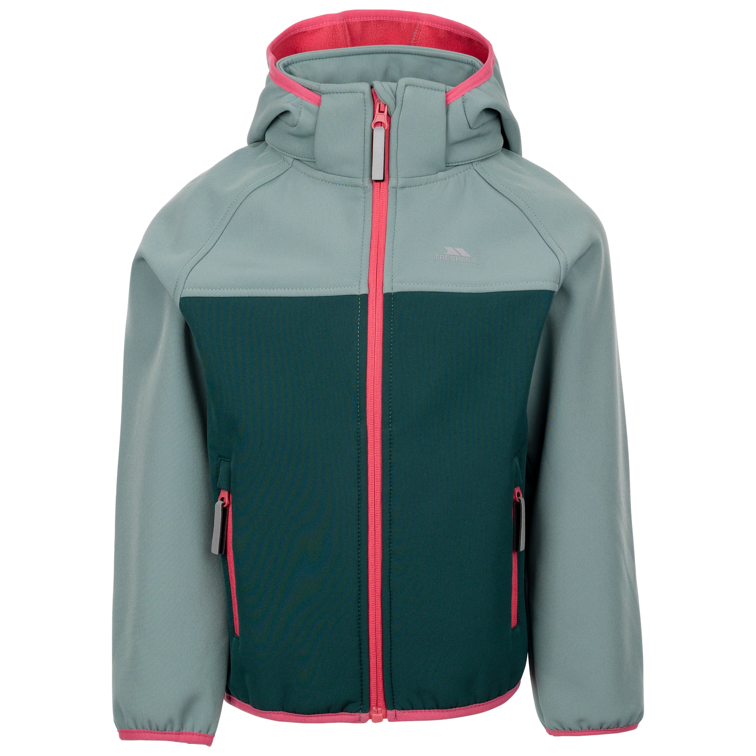 Trespass Unisex Kids Green Kids Softshell Jacket Hanbury