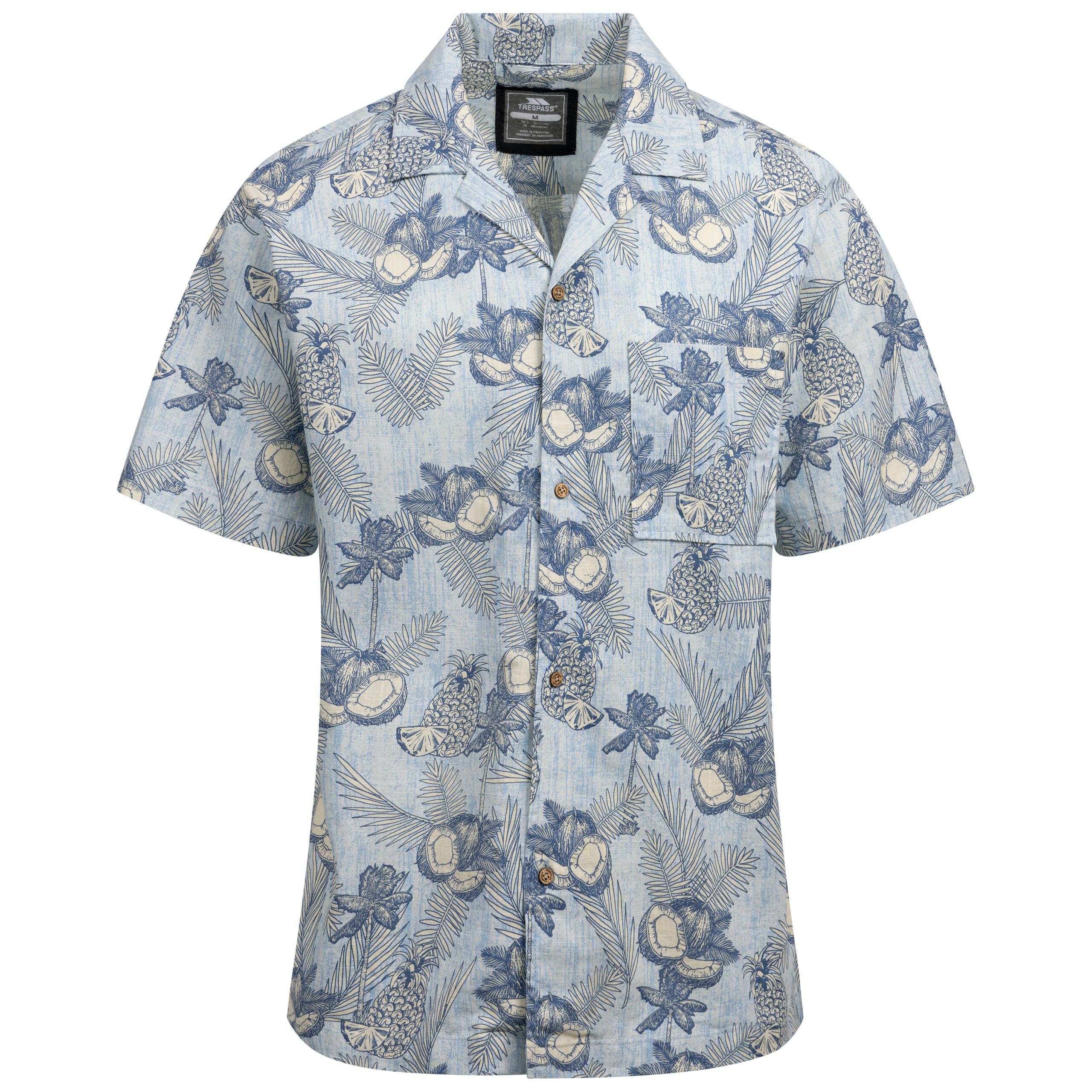 Trespass Men's Blue Casual Shirt Hart