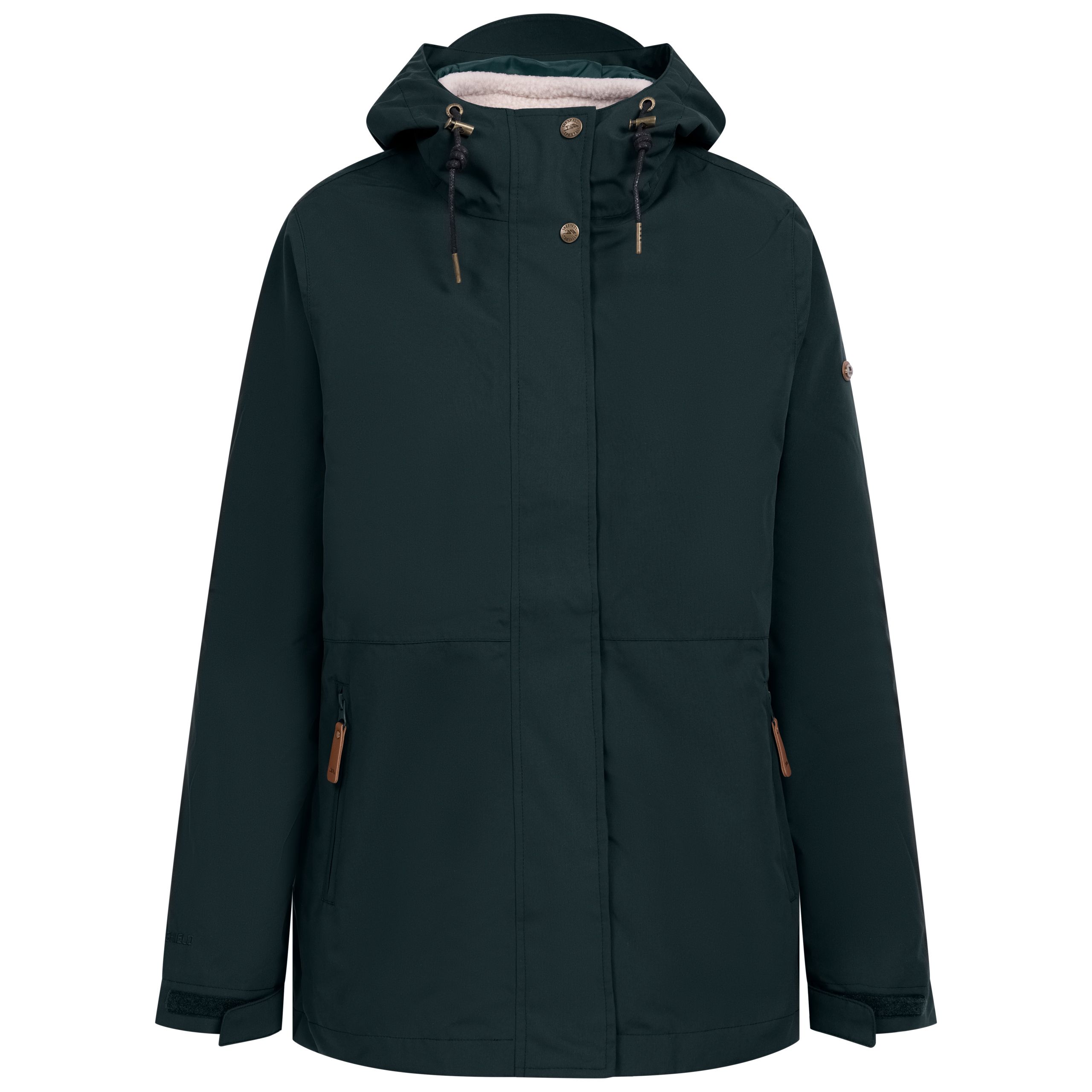 Trespass Women's 3 In 1 Rain Jacket Kamila Green Size 18