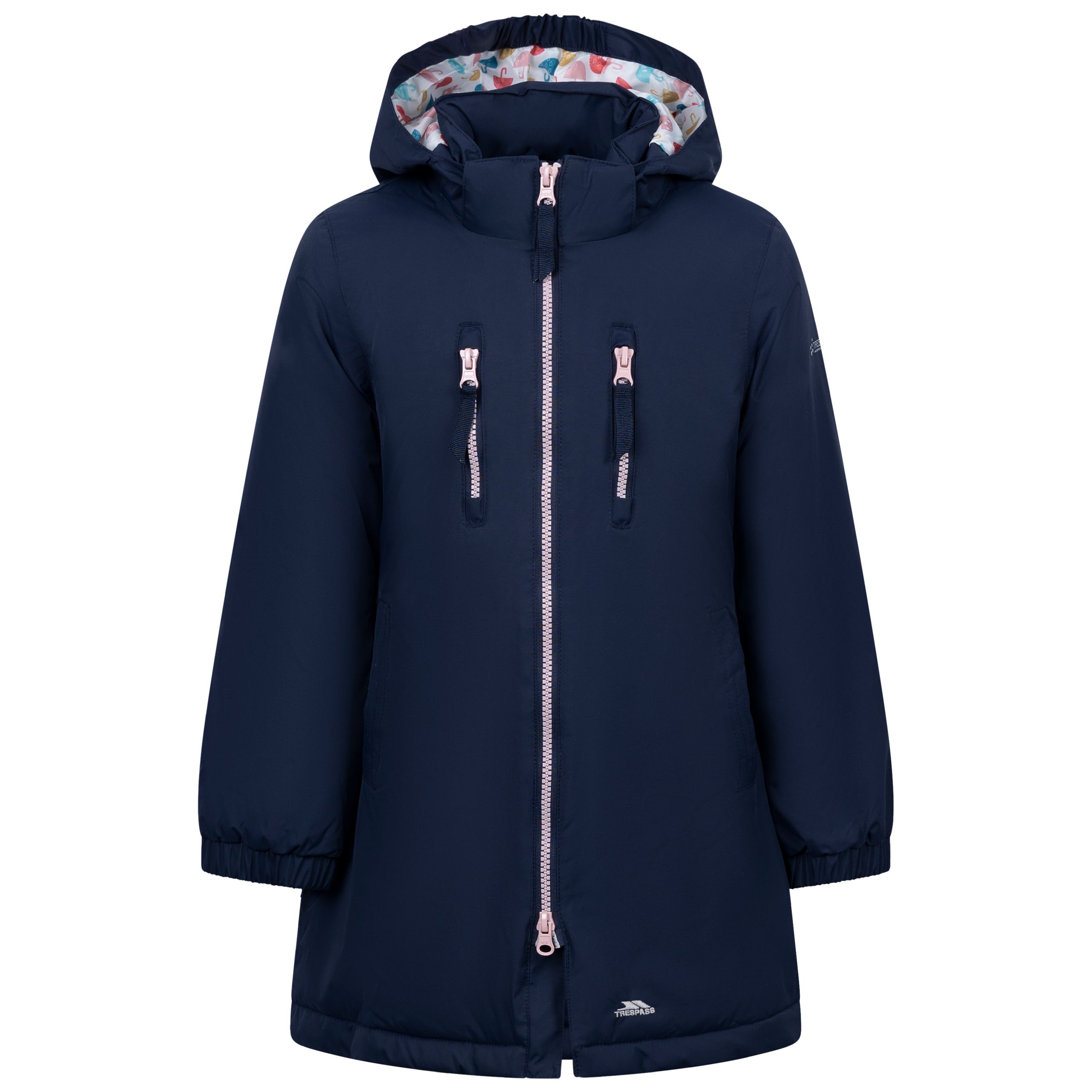 Trespass Girls Blue Padded Rain Jacket Marybank