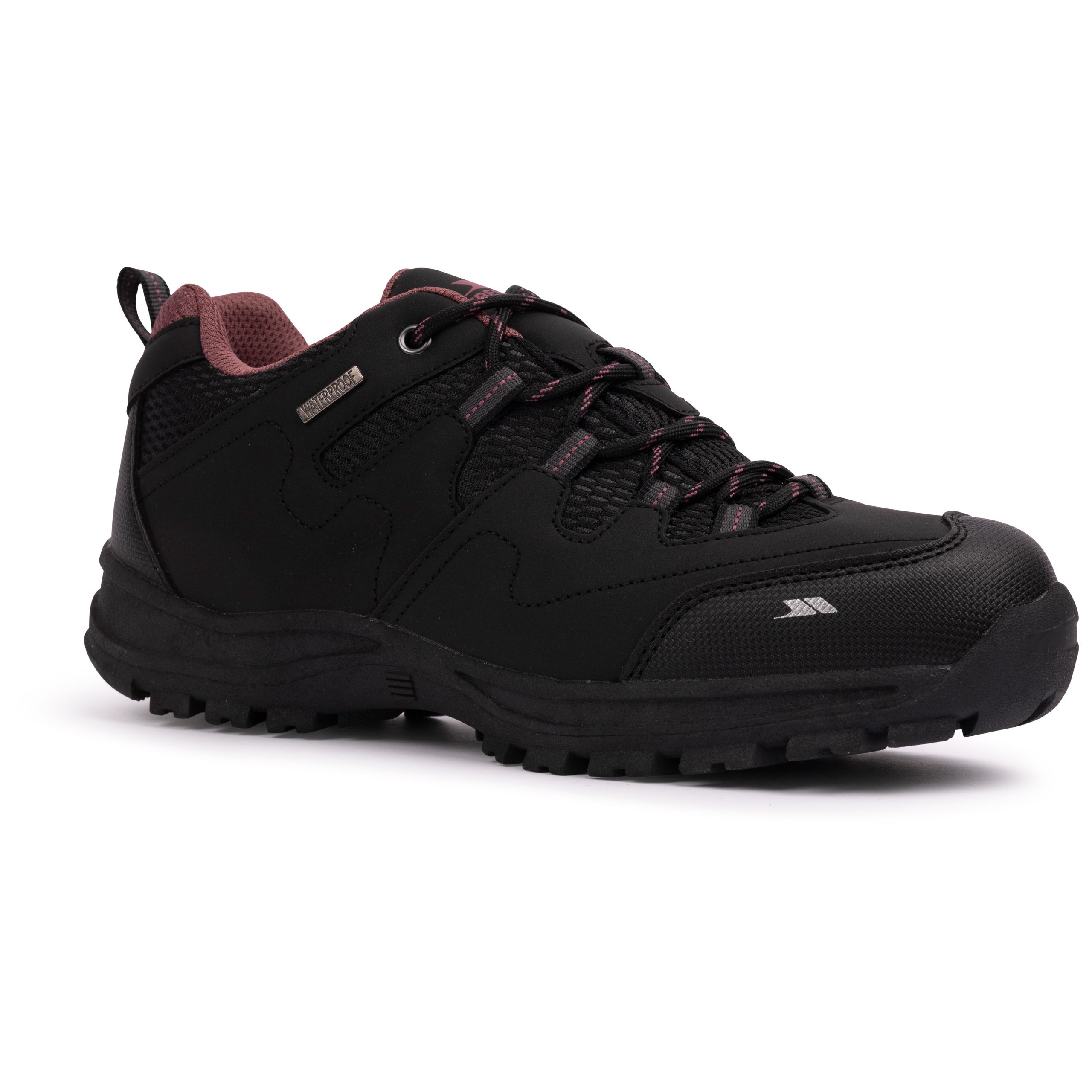 Trespass Women's Waterproof Walking Shoes Mitzi Black Size 7