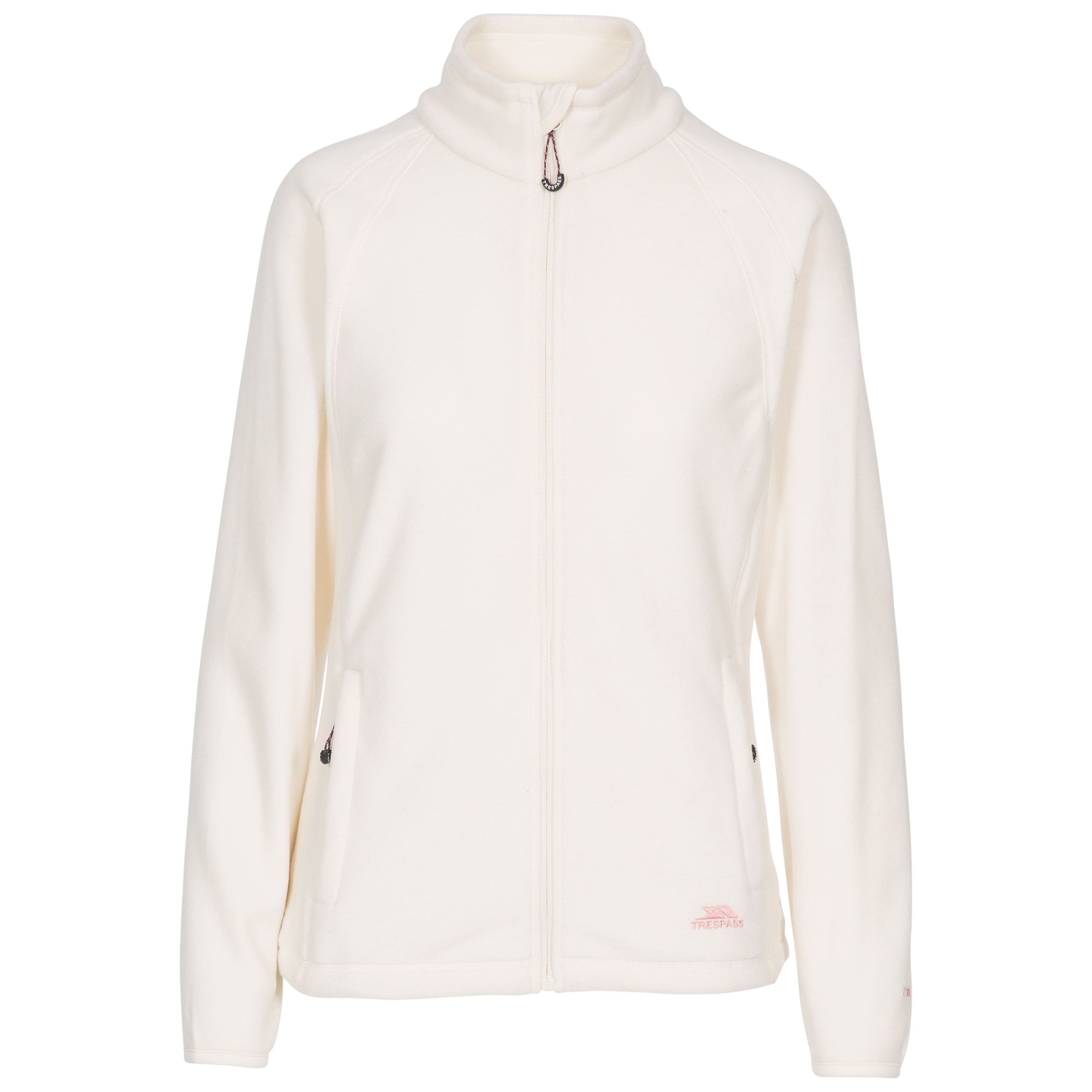 Trespass Women's White Fleece Jacket Nonstop