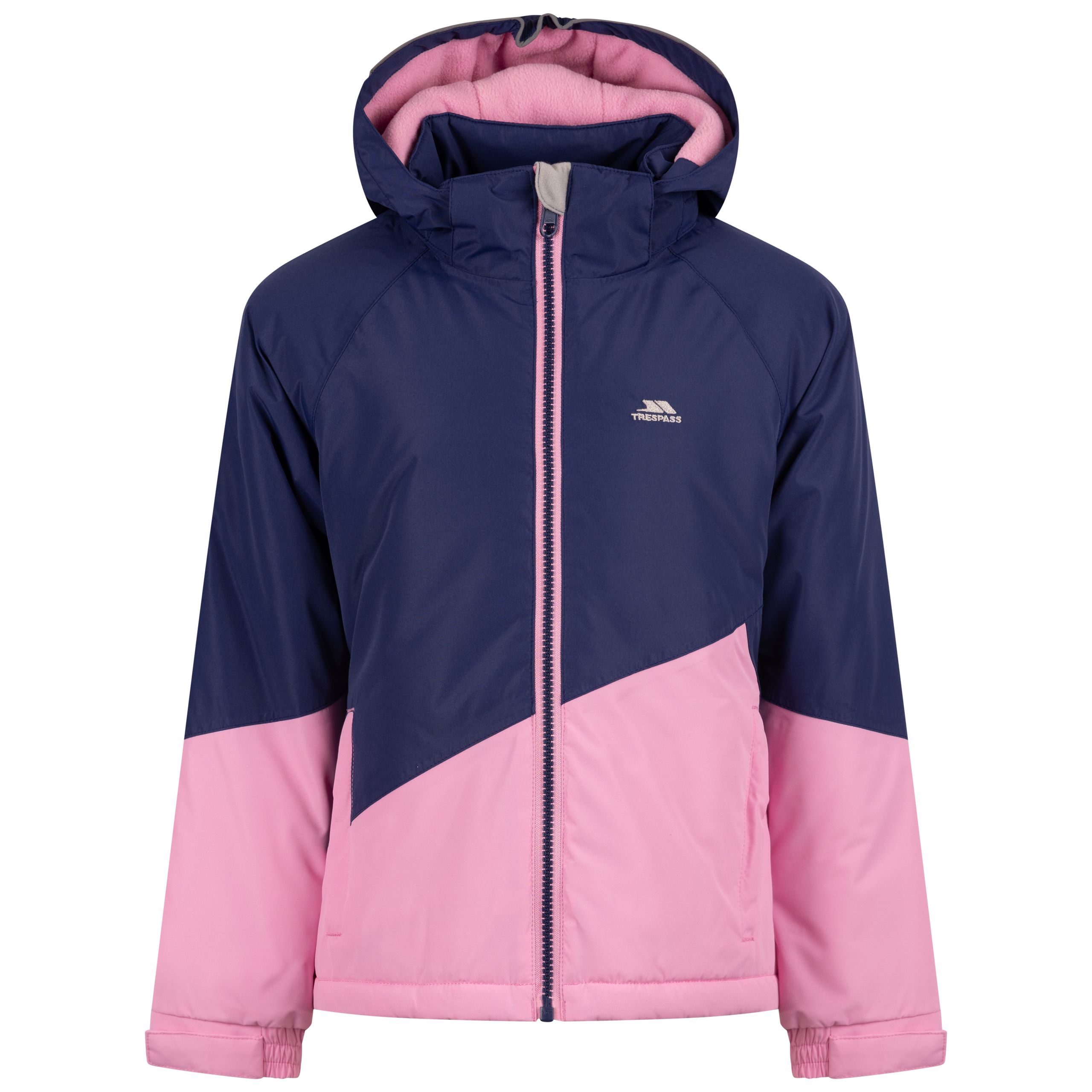 Trespass Girls Padded Waterproof Rain Jacket Ottile Blue 11/12
