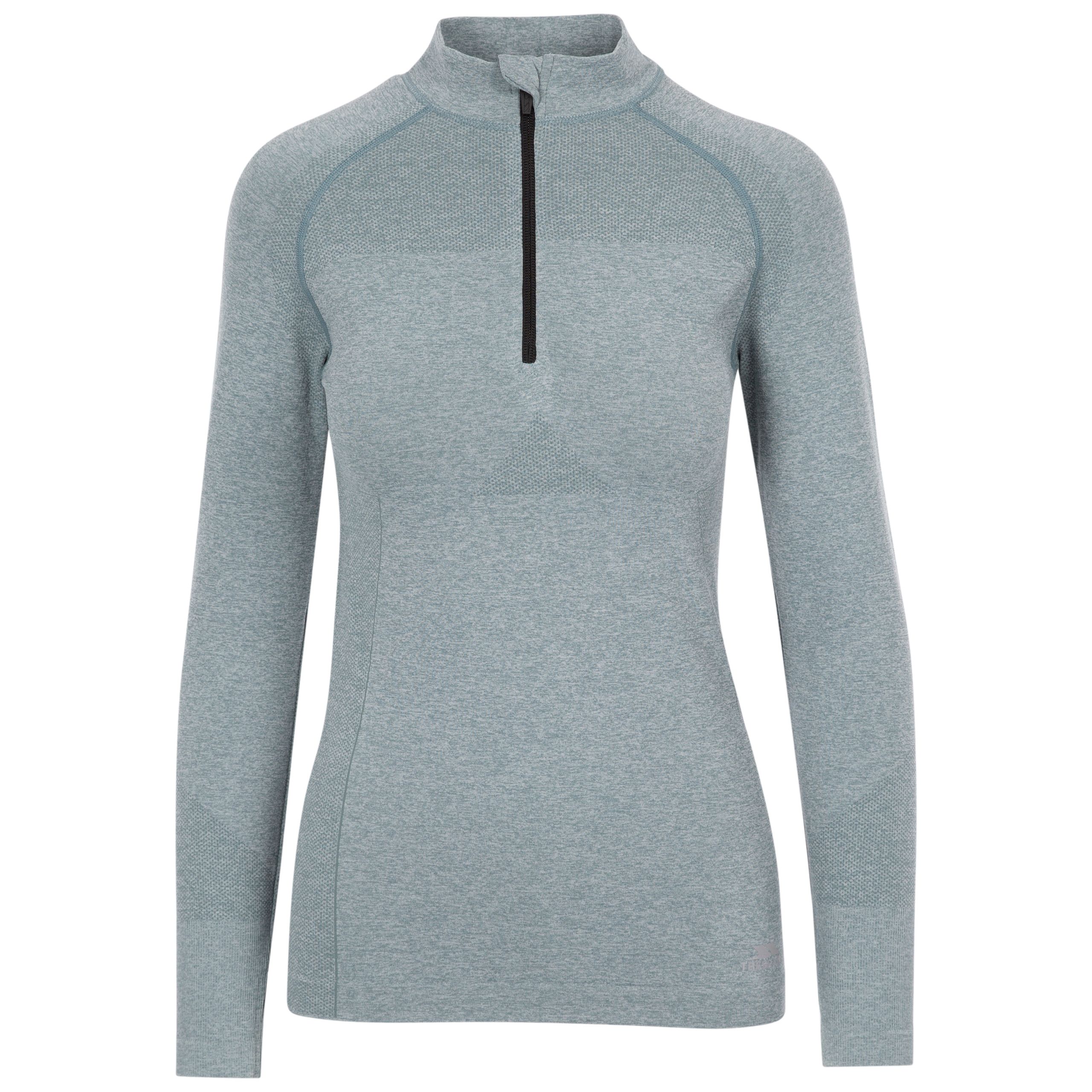 Trespass Women's Active Top Pelina Zip Blue Size 8