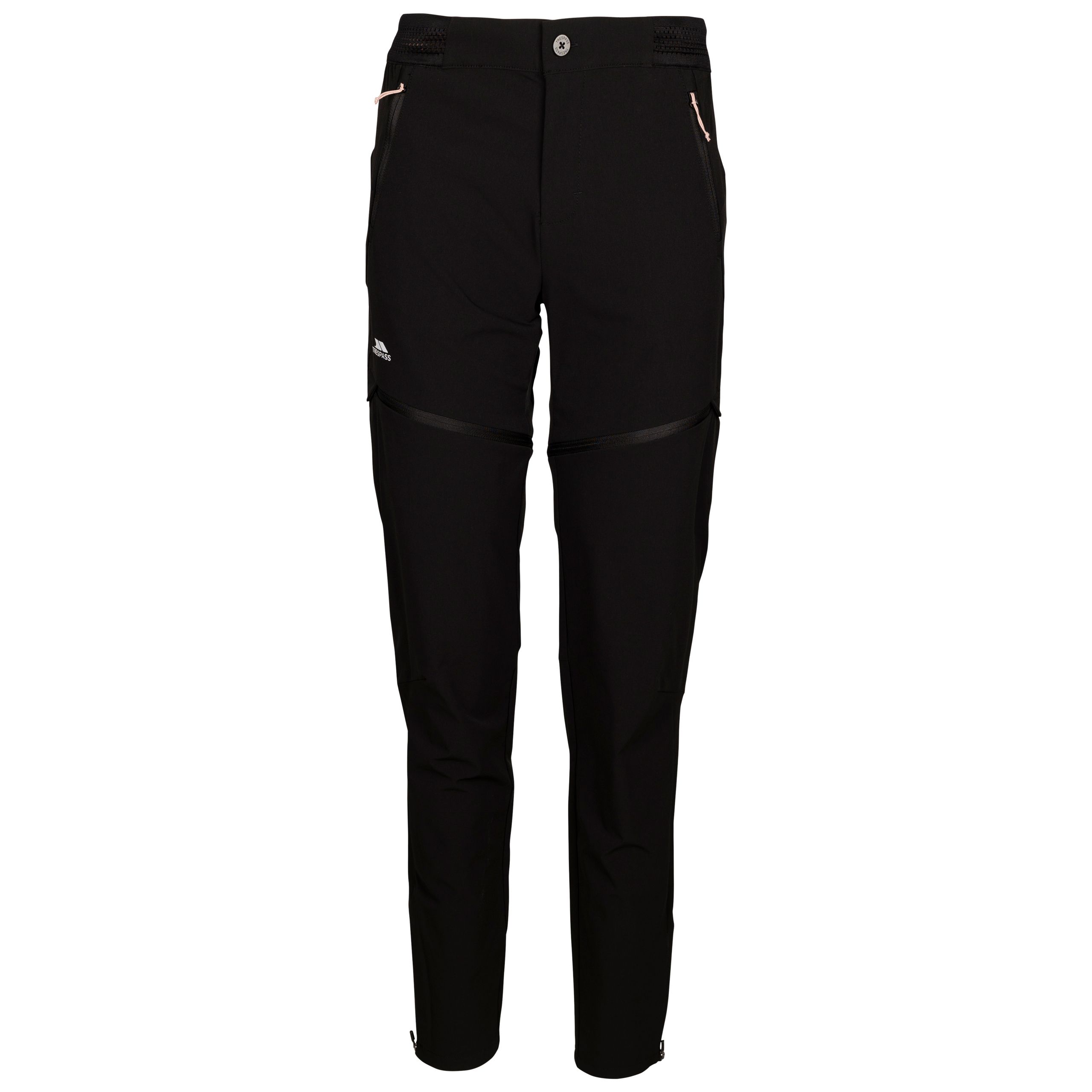 Trespass Women's Adventure Trousers Rusio Black Size 16