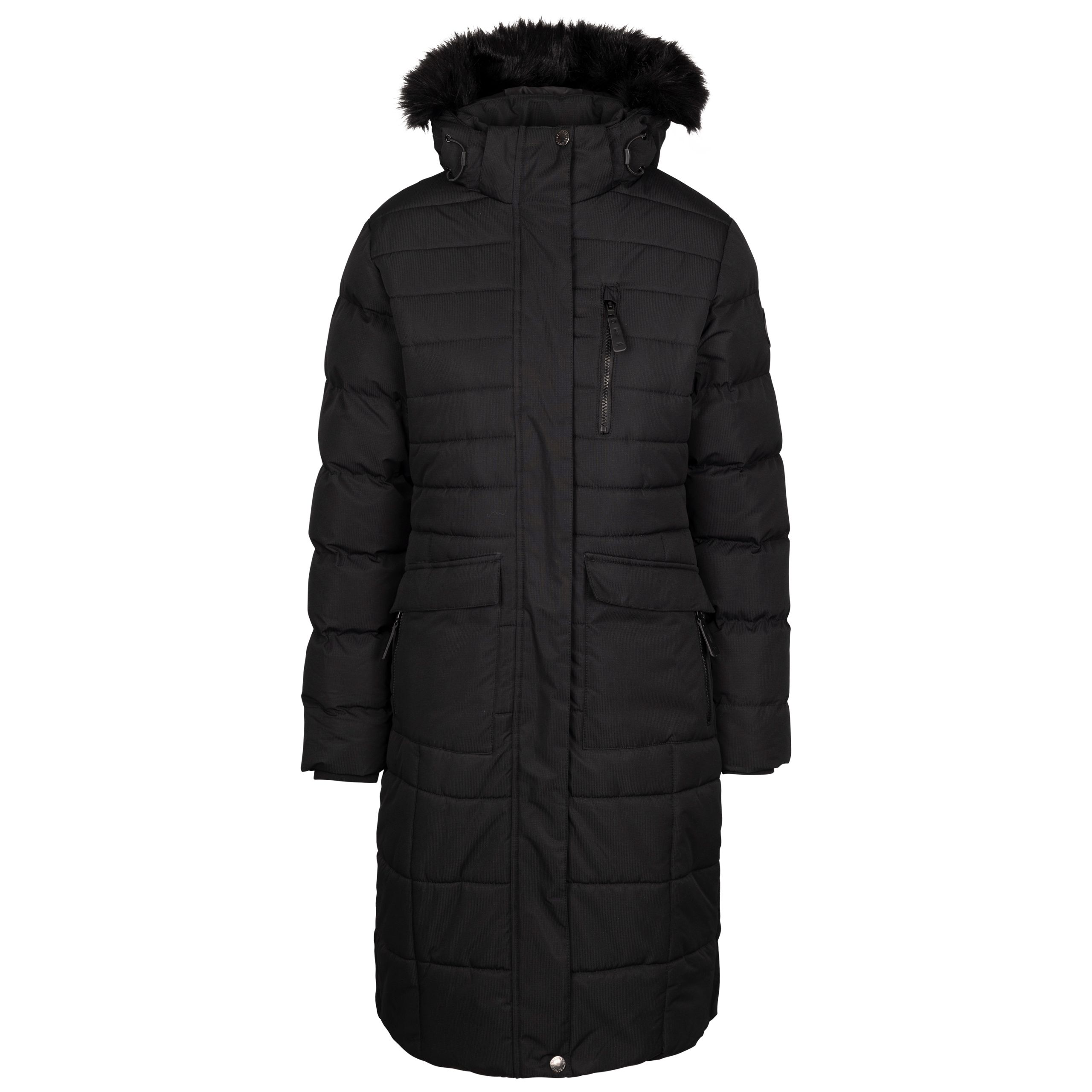 Trespass Women's Black Long Jacket Woman Sasha - Image 4