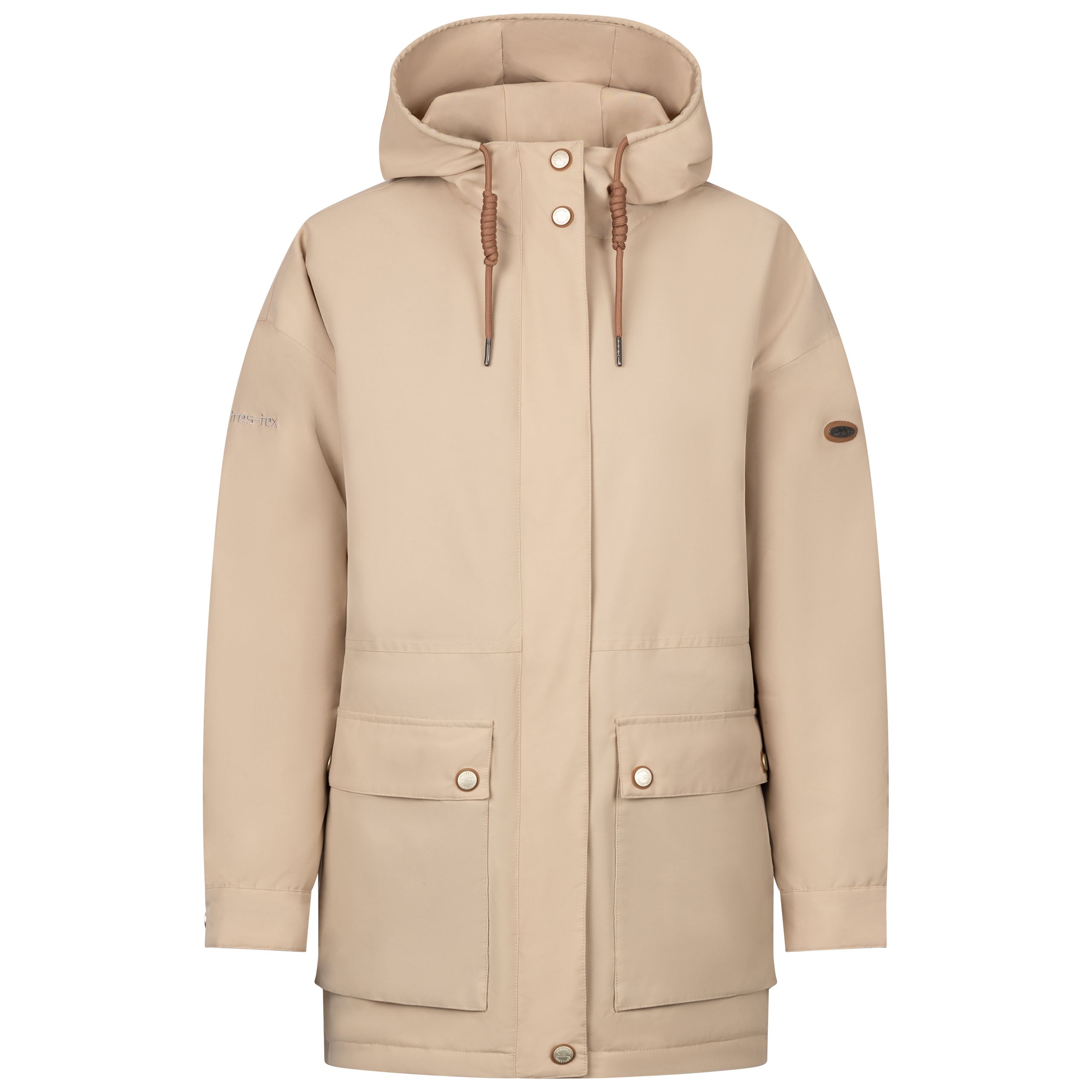 Trespass Women's Waterproof Jacket Sasser Beige Size 20