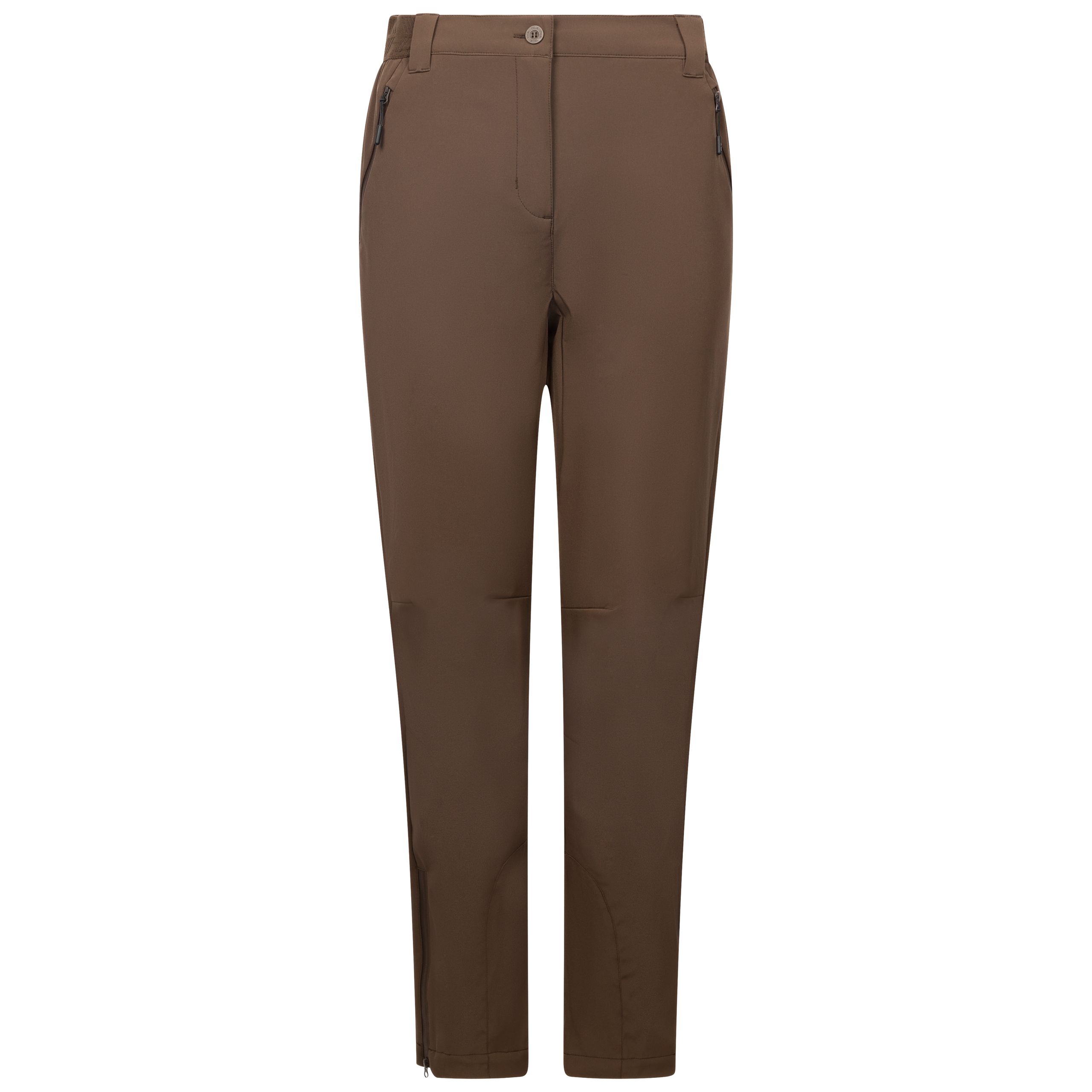 Dlx Women's Brown Softshell Trousers Tawny