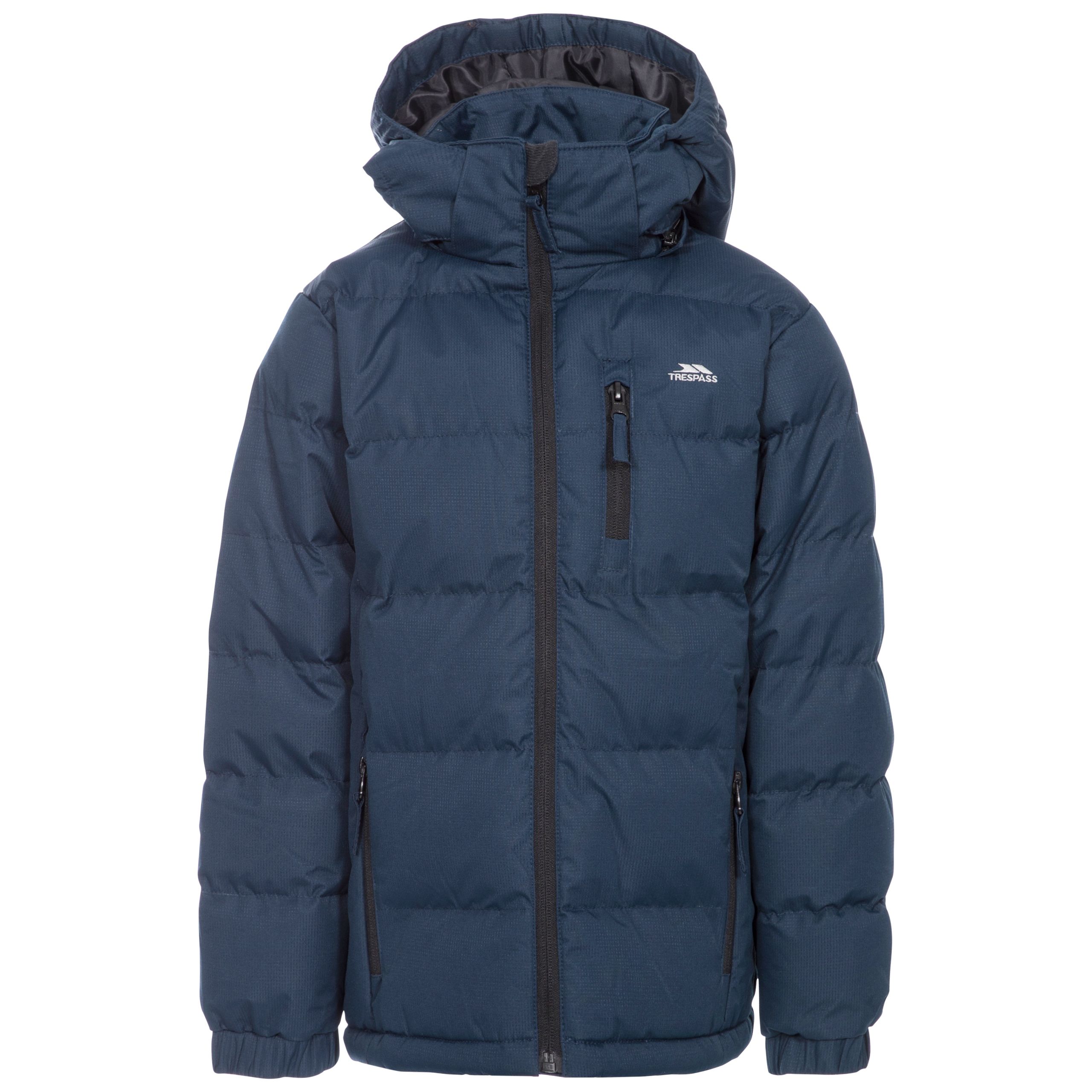 Trespass Boys Navy Padded Casual Jacket Tuff