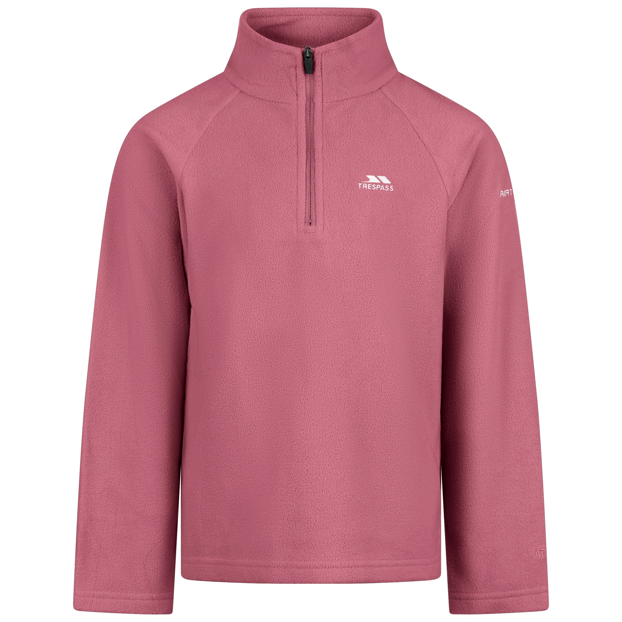 Trespass Unisex Kids Pink Kids Half Zip Fleece Uliston