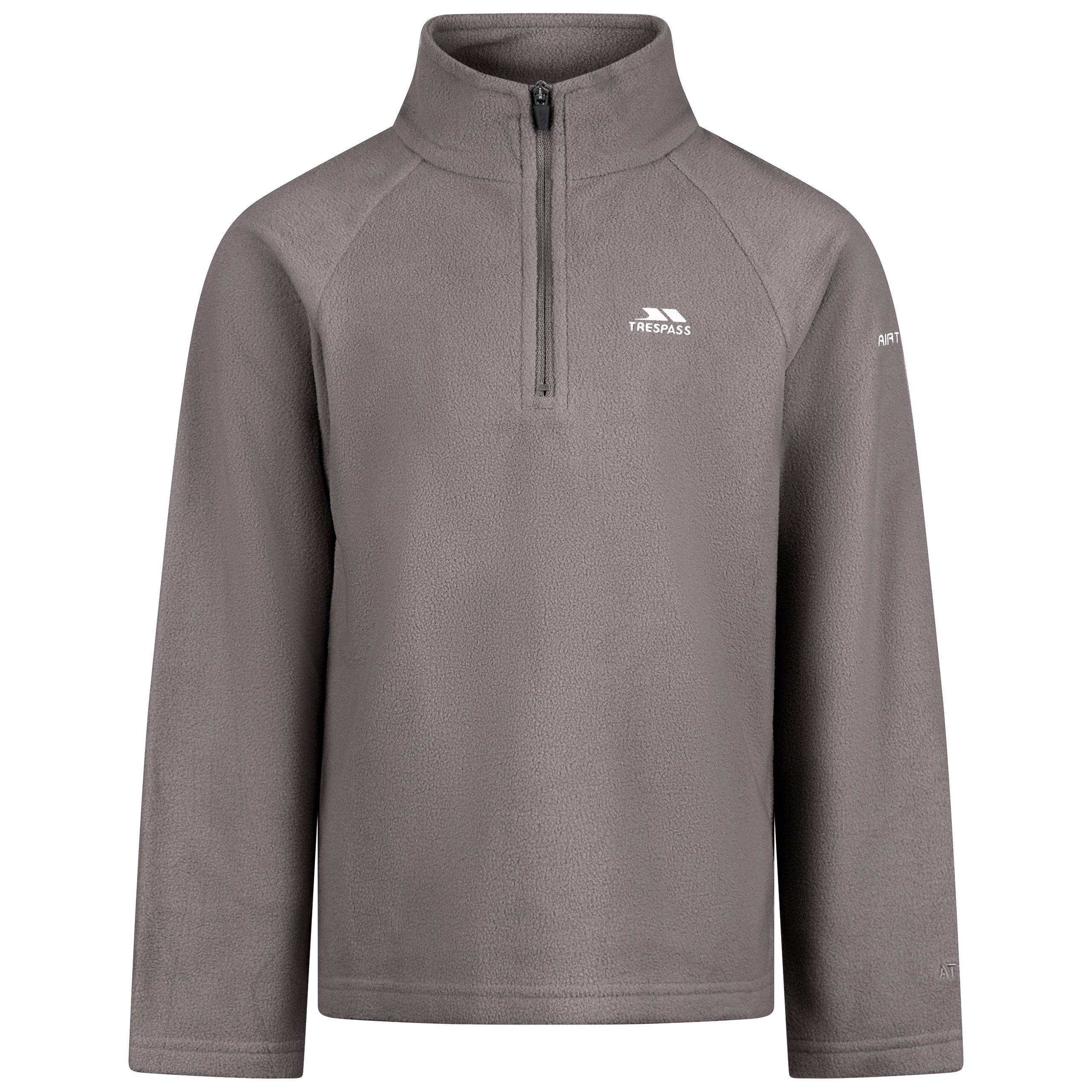 Trespass Unisex Kids Grey Kids Half Zip Fleece Uliston