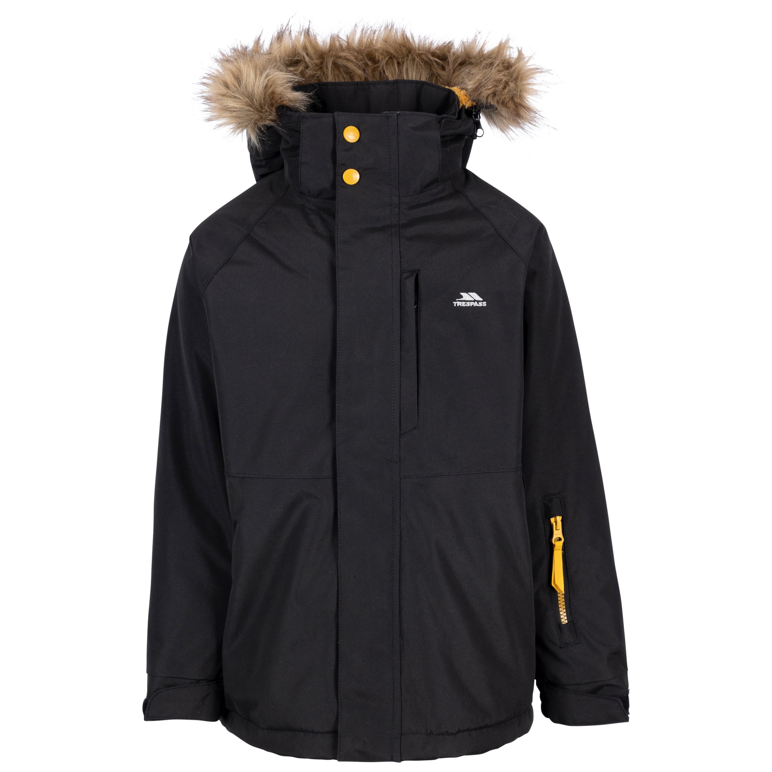 Trespass Boys Black Waterproof Jacket Ultimately