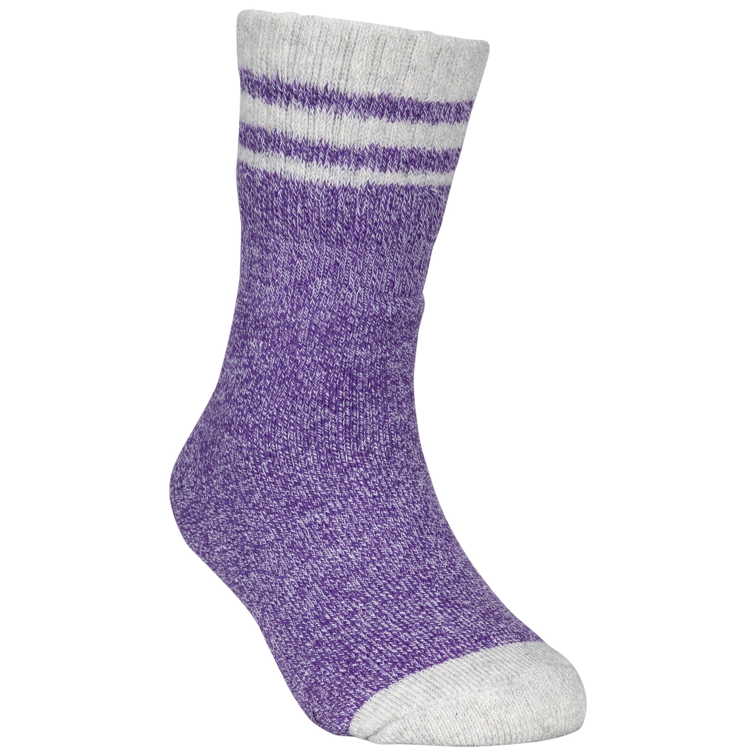 Trespass Unisex Purple Anti Blister Walking Socks Vic Size 12-3 Kids