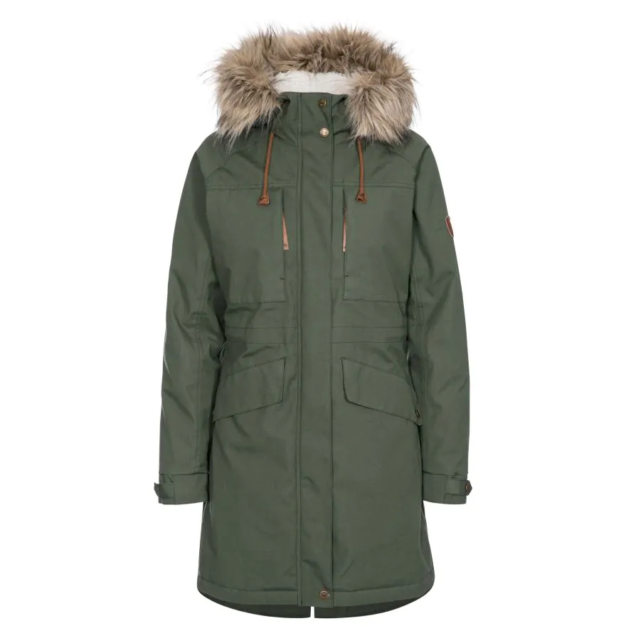 Trespass Womens Waterproof Parka Jacket Faithful