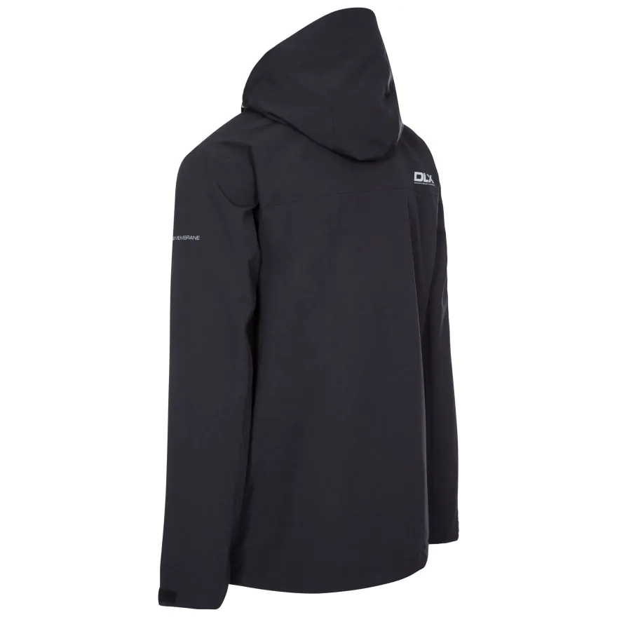 Trespass mens waterproof parka jacket black sales