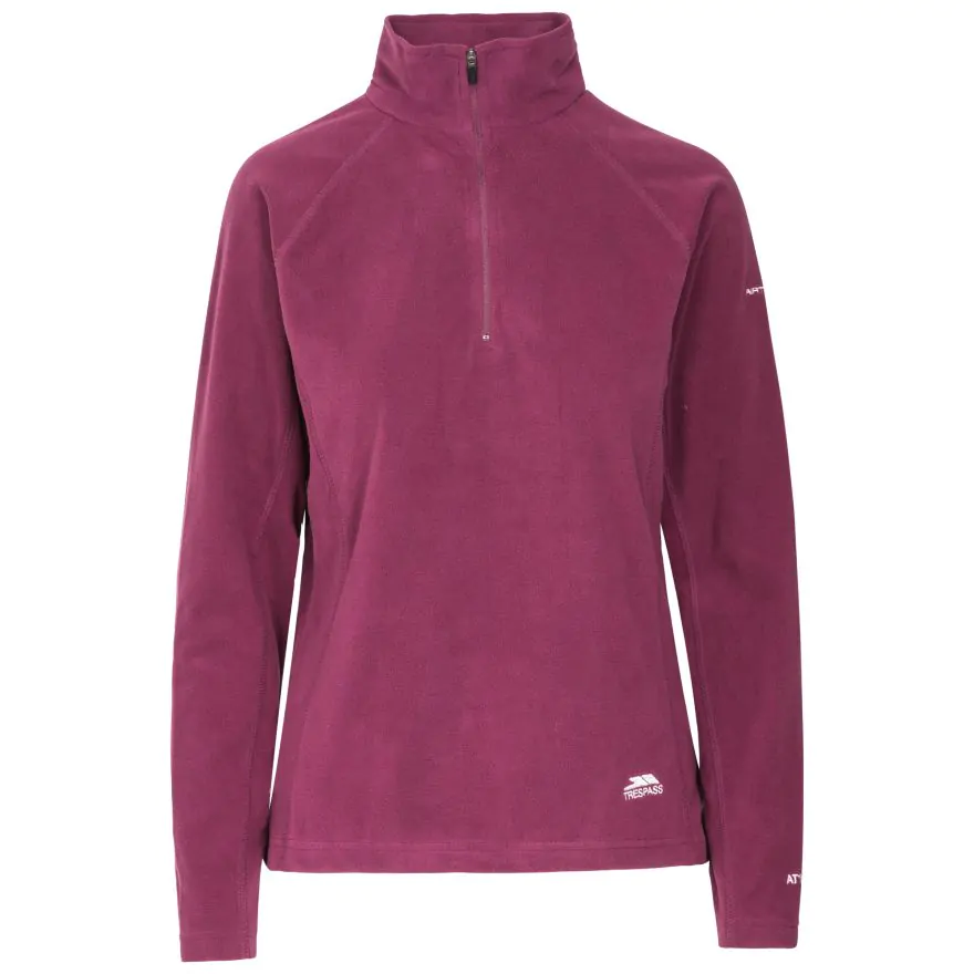 Trespass Women's Meadows 1/2 Zip Fleece Jacket - Microfleece Pullover, Anti-Pilling, Brushed Back, Contrast Trims - View #7