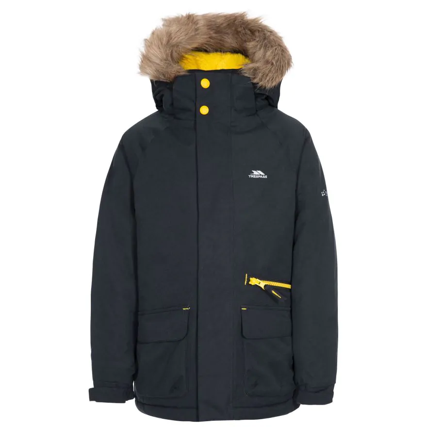 Trespass Boys Waterproof Parka Jacket Upbeat