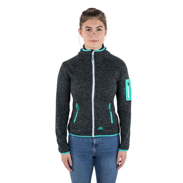 TRESPASS filles harbird Tricot Polyester Zip Complet Quick Dry Fleece Top