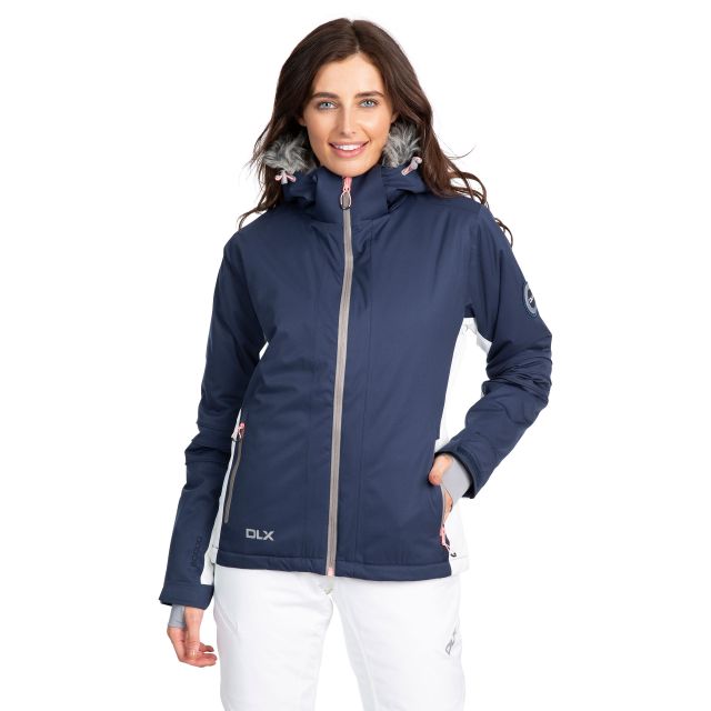 navy ski jacket womens