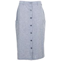 Trespass Women's Skirt Alexie in Navy chambray, Front view on mannequin