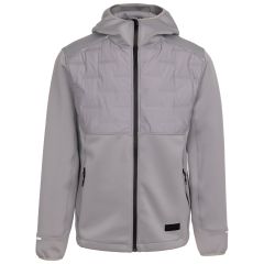 Mens Active Hybrid Jacket Bolfort in PLATINUM, Front view on mannequin
