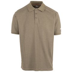 Mens Casual Polo Shirt Brave in HERB, Front view on mannequin