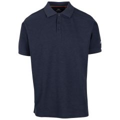 Mens Casual Polo Shirt Brave in NAVY, Front view on mannequin