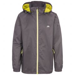 Briar Men's Waterproof Jacket in Grey, Front view on mannequin