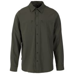 Mens Casual Shirt Cargan in Dark Vine, Front view on mannequin