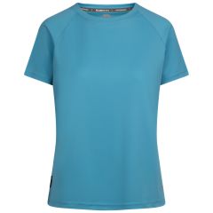 Womens Duoskin Sports Top Claudette in BLUE SKIES, Front view on mannequin