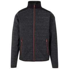 Trespass Mens AT200 Fleece Cossal in Black Marl, Front view on mannequin