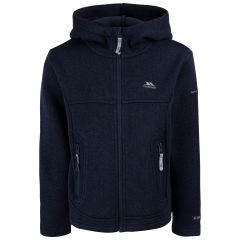 Trespass Kids Unisex Fleece AT200 Donny in NAVY, Front view on mannequin