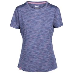 DLX Womens Top Elkie in Navy Stripe, Front view on mannequin