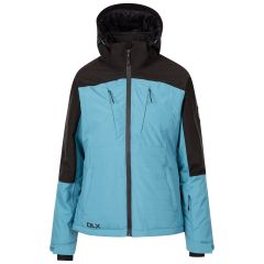 Womens Ski Jacket Emilia in STORM BLUE, Front view on mannequin