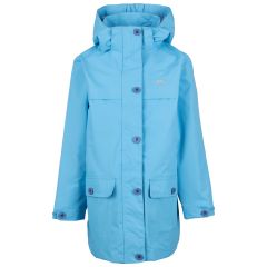 Womens Waterproof Jacket Tp50 Fairly in BLUE SKIES, Front view on mannequin