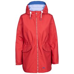 Womens Waterproof Jacket Tp50 Finch in RED, Front view on mannequin