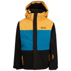 Kids Ski Jacket Garcia in BLACK, Front view on mannequin
