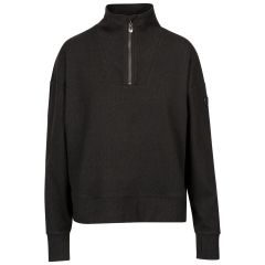 Trespass Women's Casual Top Happen in DARK GREY MARL, Front view on mannequin