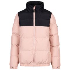 Trespass Women's Casual Padded Jacket Harding in MISTY ROSE, Front view on mannequin