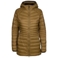 Trespass Womens Down Jacket Hub in Dark Olive, Front view on mannequin