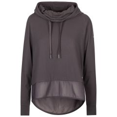 Trespass Women's Active Top Immy in DARK GREY, Front view on mannequin