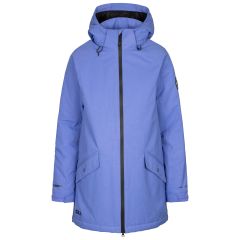 Trespass DLX Womens Waterproof Jacket Isabelle in Baja Blue, Front view on mannequin